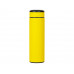 Вакуумный термос "Vacuum Flask C1", soft touch, 420мл, желтый с нанесением логотипа компании Вакуумный термос "Vacuum Flask C1", soft touch, 420мл, желтый с нанесением логотипа компании