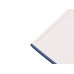Бизнес-блокнот C1 софт-тач, гибкая обложка, 128 листов, синий с нанесением логотипа компании