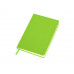 Бизнес-блокнот C2 софт-тач, твердая обложка, 128 листов, зеленое яблоко с нанесением логотипа компании