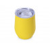 Термокружка "Vacuum mug C1", soft touch, 370мл, желтый с нанесением логотипа компании