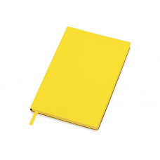Бизнес-блокнот C1 софт-тач, гибкая обложка, 128 листов, желтый с нанесением логотипа компании
