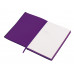 Бизнес-блокнот C1 софт-тач, гибкая обложка, 128 листов, фиолетовый с нанесением логотипа компании