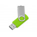 Флеш-карта USB 2.0 8 ГБ «Флэш С1», зеленое яблоко с нанесением логотипа компании
