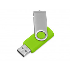 Флеш-карта USB 2.0 16 ГБ «Флэш С1», зеленое яблоко с нанесением логотипа компании