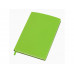 Бизнес-блокнот C1 софт-тач, гибкая обложка, 128 листов, зеленое яблоко с нанесением логотипа компании