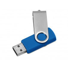 Флеш-карта USB 2.0 32 ГБ «Флэш С1», синий с нанесением логотипа компании