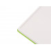 Бизнес-блокнот C2 софт-тач, твердая обложка, 128 листов, зеленое яблоко с нанесением логотипа компании