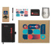 Welcome pack «Warm welcome», черный с нанесением логотипа компании