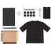 Welcome pack «Simple kit», черный с нанесением логотипа компании