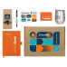 Welcome pack «Warm welcome», оранжевый с нанесением логотипа компании