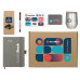 Welcome pack «Warm welcome», серый с нанесением логотипа компании
