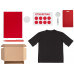 Welcome pack «Simple kit», красный с нанесением логотипа компании