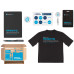 Welcome pack «Simple kit», черный с нанесением логотипа компании