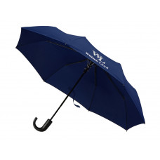 Складной зонт полуавтоматический William Lloyd, синий с нанесением логотипа компании