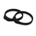 Портативные парные колонки Qjet TWS "Mates" с черными кольцами с нанесением логотипа компании