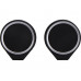 Портативные парные колонки Qjet TWS "Mates" с черными кольцами с нанесением логотипа компании