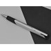 Ручка шариковая трехгранная UMA «TRIANGLE», серебристый с нанесением логотипа компании