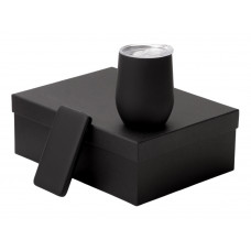 Подарочный набор с термокружкой и повербанком С2, 10000 mAh, черный