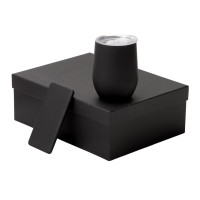 Подарочный набор с термокружкой и повербанком С1, 5000 mAh, черный