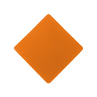 ПАТЧ РОМБ soft-touch (оранжевый) 7,6 х 7,6 см