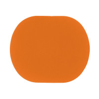 ПАТЧ ОВАЛ soft-touch (оранжевый ) 6,0 х 5,0 см