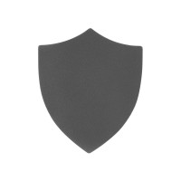 ПАТЧ ЩИТ nubuk (серый) 6,6 х 5,5 см