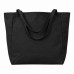 Шоппер-оверсайз Grossbag из переработанного хлопка 340 г, черный с нанесением логотипа компании