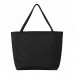 Шоппер-оверсайз Grossbag из переработанного хлопка 340 г, черный с нанесением логотипа компании