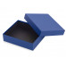 Подарочная коробка с перграфикой Obsidian L 243 х 208 х 63, голубой с нанесением логотипа компании