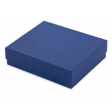 Подарочная коробка с перграфикой Obsidian L 243 х 208 х 63, голубой с нанесением логотипа компании