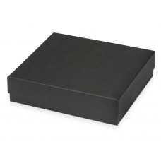 Подарочная коробка с эфалином Obsidian L 243 х 203 х 63, черный с нанесением логотипа компании