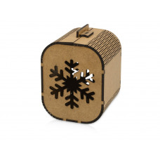 Подарочная коробка «Снежинка», малая с нанесением логотипа компании