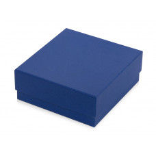 Подарочная коробка с перграфикой Obsidian M 167 х 156 х 64, голубой с нанесением логотипа компании