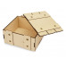 Деревянная подарочная коробка с крышкой "Ларчик" на бечевке с нанесением логотипа компании