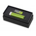 Подарочный набор Flashbank с флешкой и зарядным устройством, зеленый с нанесением логотипа компании