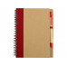 Подарочный набор Essentials с флешкой и блокнотом А5 с ручкой, красный с нанесением логотипа компании