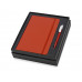 Подарочный набор Uma Vision с ручкой и блокнотом А5, красный с нанесением логотипа компании