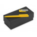 Подарочный набор Qumbo с ручкой и флешкой, желтый с нанесением логотипа компании