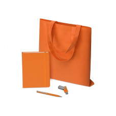 Подарочный набор «Guardar», оранжевый с нанесением логотипа компании