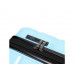 Чемодан TORBER В Отпуск, бирюзовый, полипропилен, 33 х 22 х 53 см, 35 л с нанесением логотипа компании