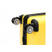 Чемодан TORBER В Отпуск, жёлтый, полипропилен, 40,5 х 25 х 62,5 см, 55 л с нанесением логотипа компании