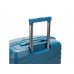 Чемодан TORBER Nevo, синий, полипропилен, 45 х 26 х 66 см, 66 л с нанесением логотипа компании