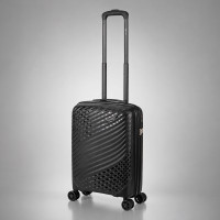 Чемодан TORBER СЕЛИГЕР, черный, полипропилен, 55 х 38 х 20,5 см, 35 л