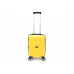 Чемодан TORBER В Отпуск, жёлтый, полипропилен, 33 х 22 х 53 см, 35 л с нанесением логотипа компании
