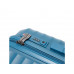 Чемодан TORBER Nevo, синий, полипропилен, 40 х 25 х 55 см, 32 л с нанесением логотипа компании