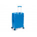 Чемодан TORBER В Отпуск, синий, полипропилен, 45 х 28 х 68 см, 79 л с нанесением логотипа компании