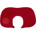 Подушка под шею с помпой Push, красный с нанесением логотипа компании