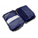 Комплект чехлов для путешествий "Easy Traveller", темно-синий с нанесением логотипа компании