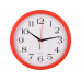 Часы настенные "Attendee", красный с нанесением логотипа компании