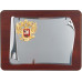 Плакетка наградная с гербом России «Служу Отечеству» с нанесением логотипа компании
